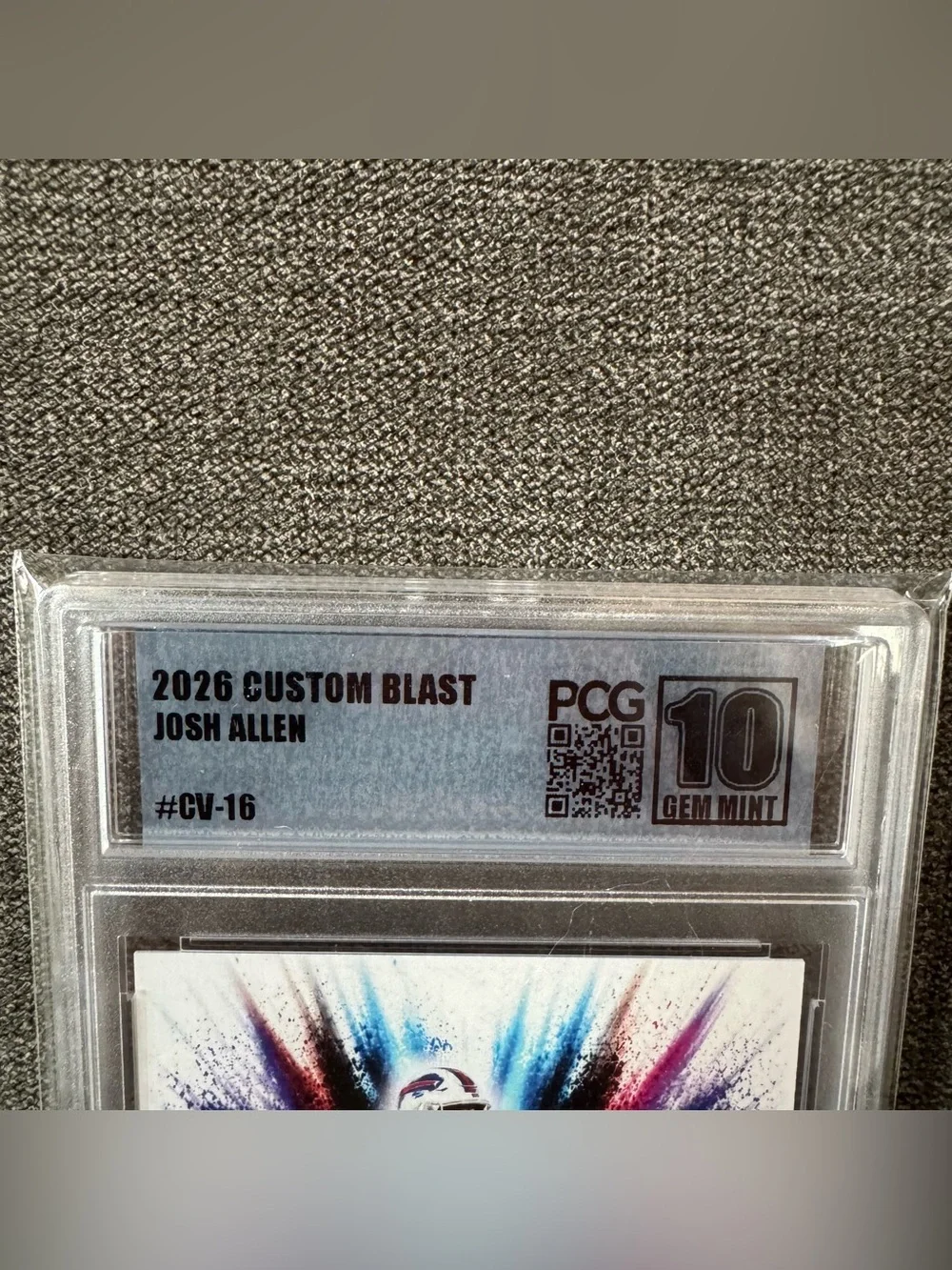 Josh Allen - 2026 Custom Blast #CV-16 PCG 10 Gem Mint